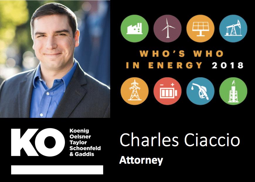 Denver Business Journal Names Charles Ciaccio Among 2018 Who’s Who in Energy Image