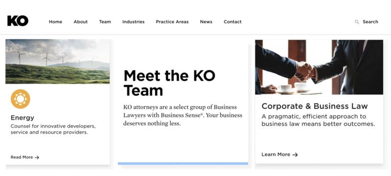KO Law Firm has a new look and a new website Image