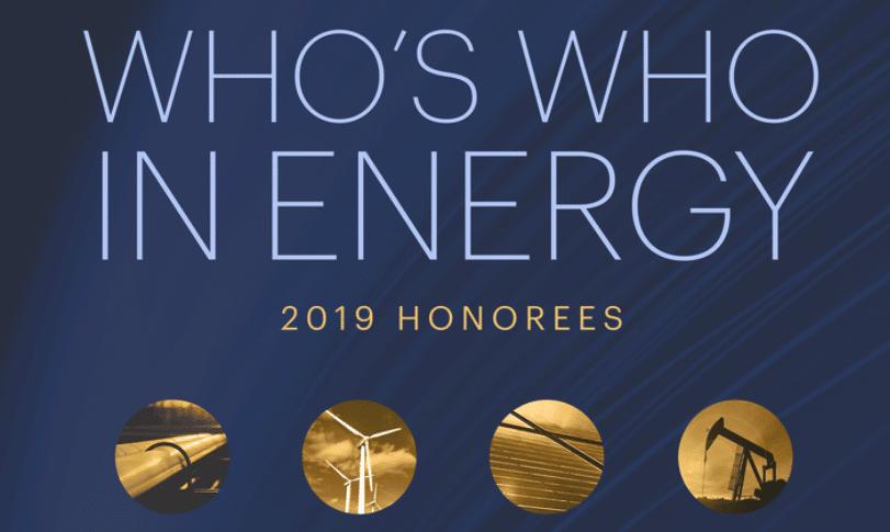 Who's Who in Energy Honorees