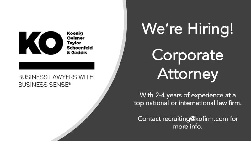 We’re Hiring a Corporate Attorney! Image