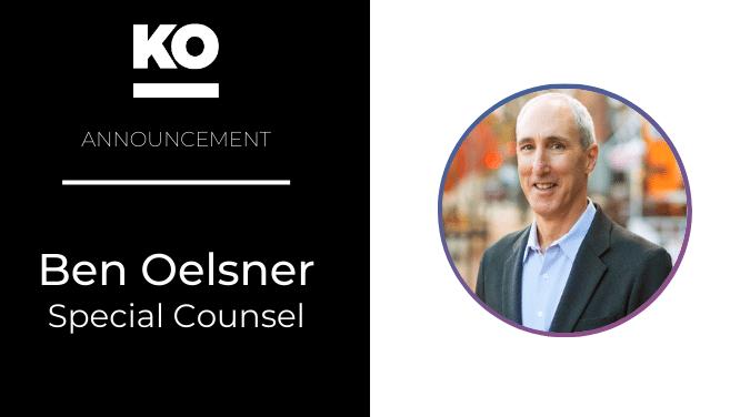 Founding Partner Ben Oelsner Transitions to Special Counsel Role Image