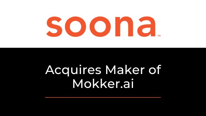 KO Client soona Acquires AI Product Mokker Image