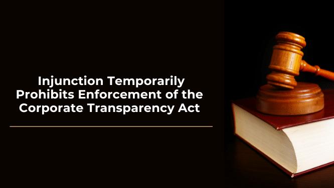 Corporate Transparency Act Injunction