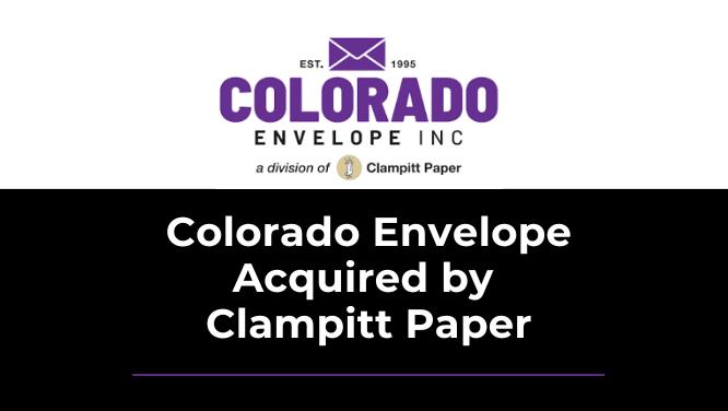 KO Client Colorado Envelope Acquired by Clampitt Paper Image