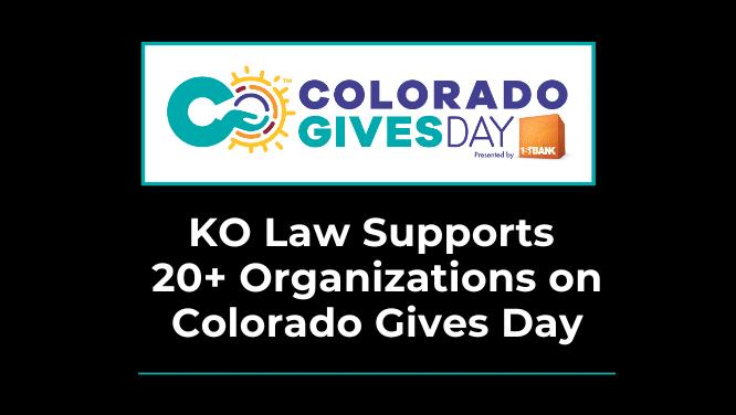 KO Law Supports 20+ Organizations on Colorado Gives Day 2024 Image