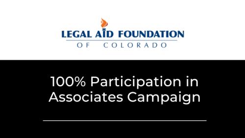 Legal Aid Foundation’s Associates Campaign