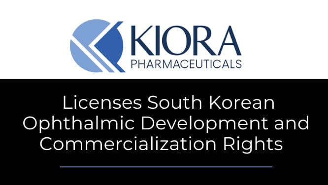 Kiora licensing transaction